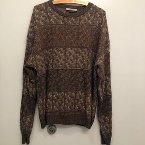 Vintage Look: Brown Patterned Sweater